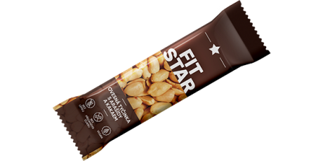 FIT STAR - šťavnaté datle, arašídy, ovesné vločky bez lepku + kakao 45g./20ks